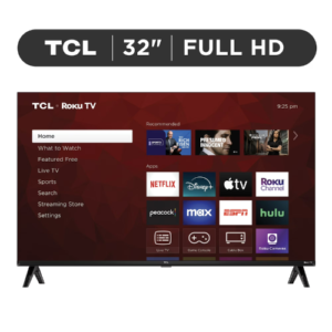 Refurbished TCL 32S357 32-Inch Full HD Smart Roku TV with HDR, Apple AirPlay and Voice Assistant Support